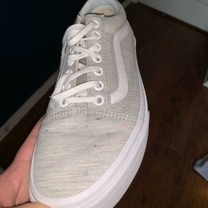 Grey Jersey Knit Vans